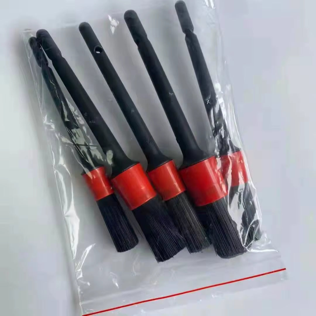 5/3 Sets of Car Wash Soft Brush Details Family Car Dual-Purpose Small Brush Car Interior Gap Multi-Function Outlet Cleaning Tool