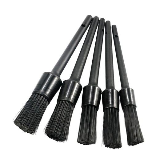 1/5X Car Detail Cleaning Brush Car Detailing Brush Set 5 Sizes for Cleaning Car Interior Air Vent Automotive Brushes Kit Black