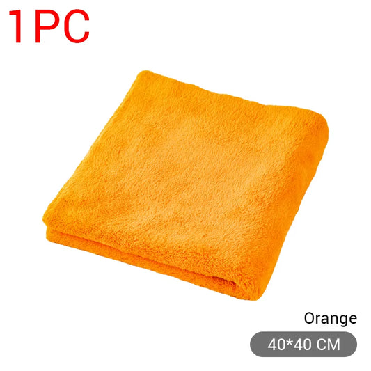 SEAMETAL 40X40Cm Microfiber Towels Car Care Washing Thicken Towel Car Detailing Drying Cloth Cleaning Tool Auto Wash Accessories