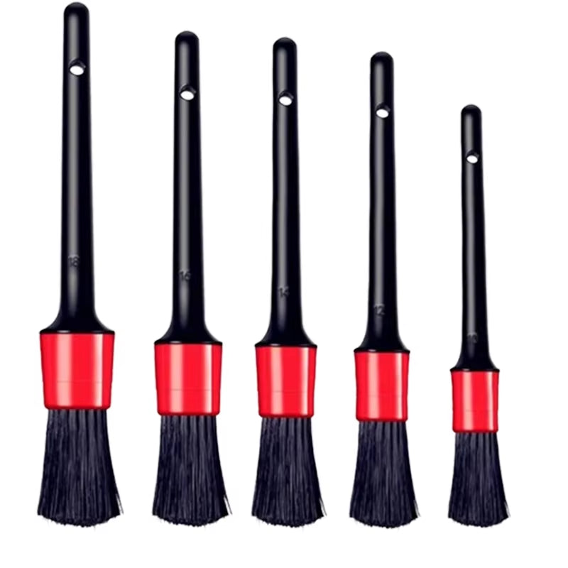 1/5Pcs Car Cleaning Brush Kit Automotive Detail Brushes for Car Interior Detailing Brush Set Wheel Rims Clean Brush Plastic