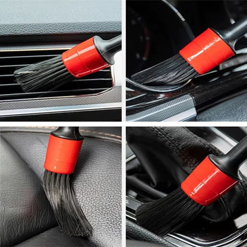 1/5Pcs Car Cleaning Brush Kit Automotive Detail Brushes for Car Interior Detailing Brush Set Wheel Rims Clean Brush Plastic