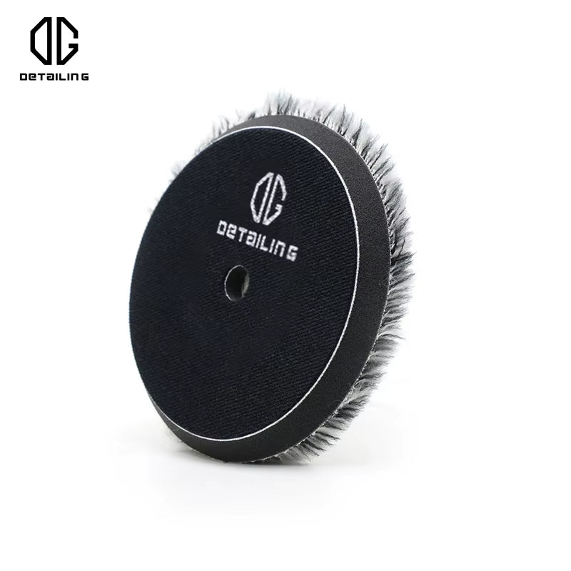 North Wolf New Style 150Mm 5 Inch Wool Buffing Pad Steel Wool Polishing Pad Car  Lamb Buffing Pad