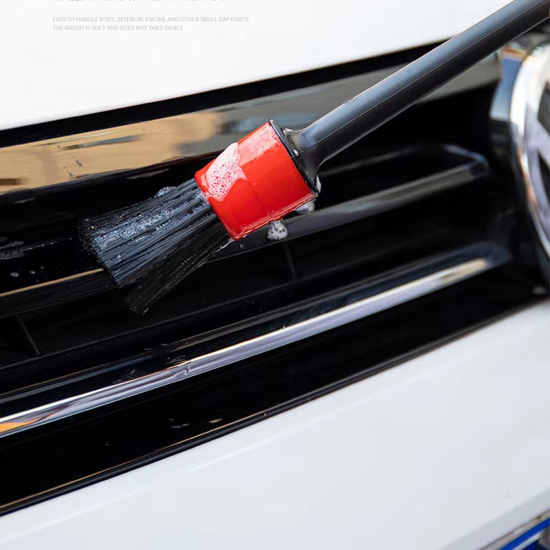 5/3 Sets of Car Wash Soft Brush Details Family Car Dual-Purpose Small Brush Car Interior Gap Multi-Function Outlet Cleaning Tool