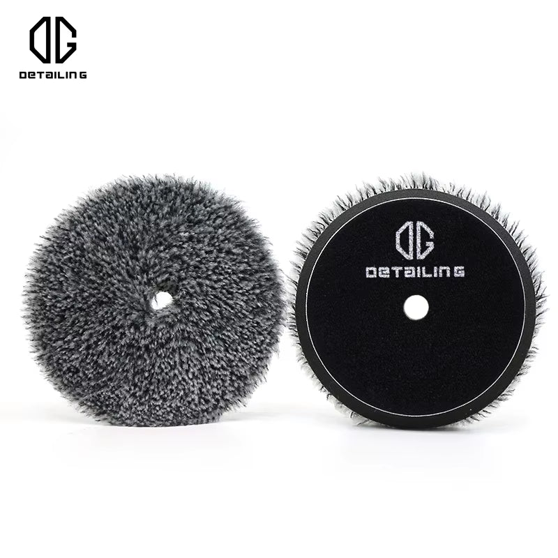 North Wolf New Style 150Mm 5 Inch Wool Buffing Pad Steel Wool Polishing Pad Car  Lamb Buffing Pad