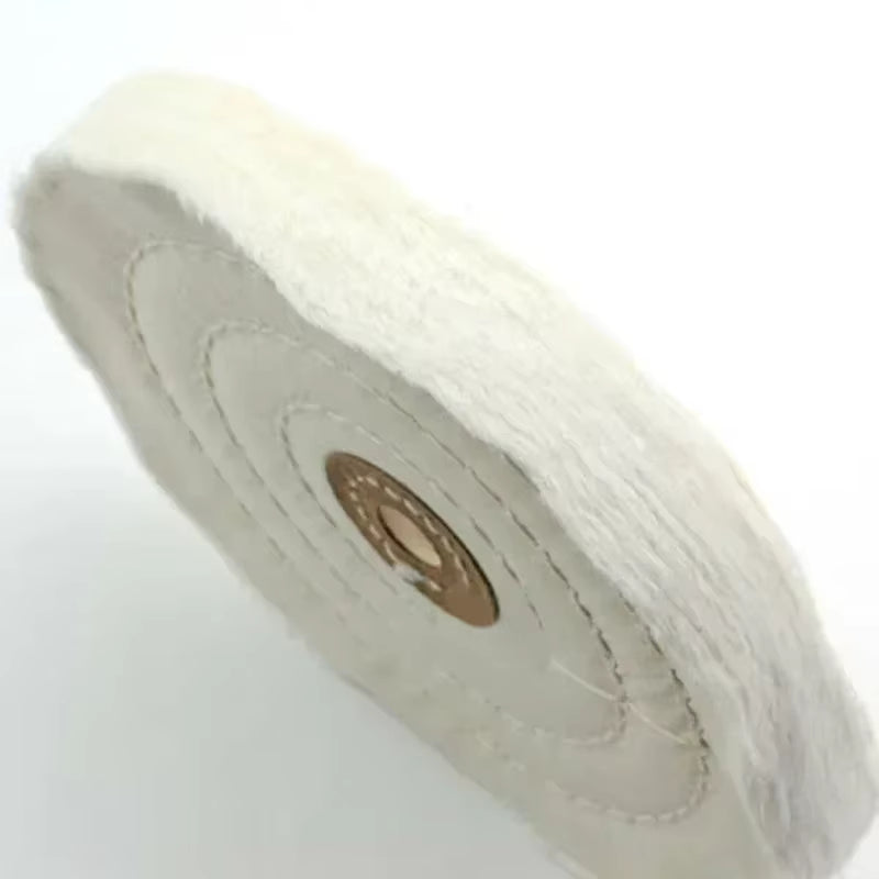 150/200Mm Wheels Buffing Polishing Wheel Cotton Lint Cloth Buffing Wheel Power Angle Bench Grinder Tool Polishing Disc Polisher