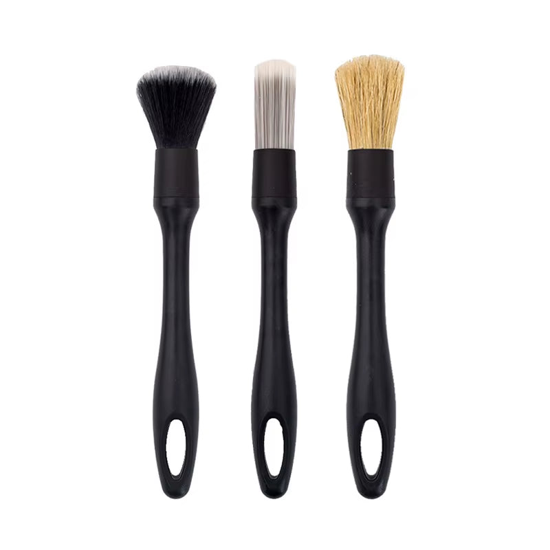 5/3 Sets of Car Wash Soft Brush Details Family Car Dual-Purpose Small Brush Car Interior Gap Multi-Function Outlet Cleaning Tool